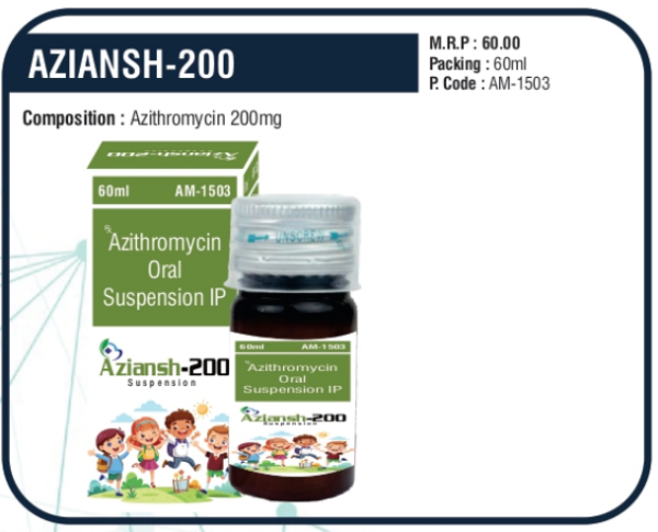 AZIANSH-200 60ML (Azithromycin 200mg)