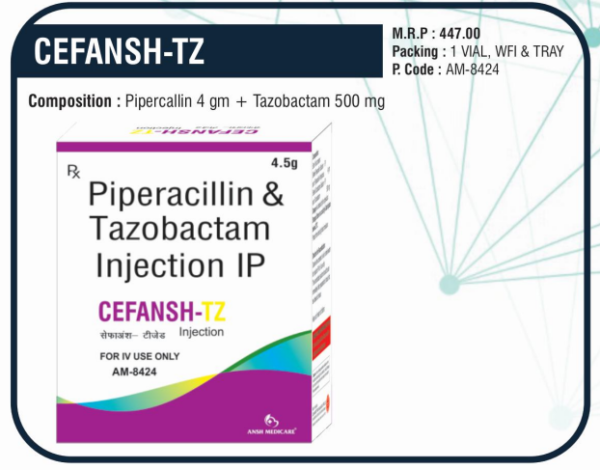 CEFANSH-TZ (Piperacillin 4g + Tazobactam 500mg)