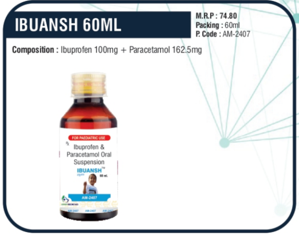IBUANSH (Ibuprofen 100mg + Paracetamol 162.5mg)
