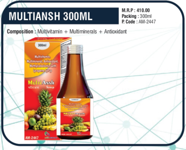 MULTIANSH 300ml (Multivitamin + Multiminerals + Antioxidant)