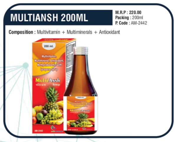 MULTIANSH 200ml (Multivitamin + Multiminerals + Antioxidant)