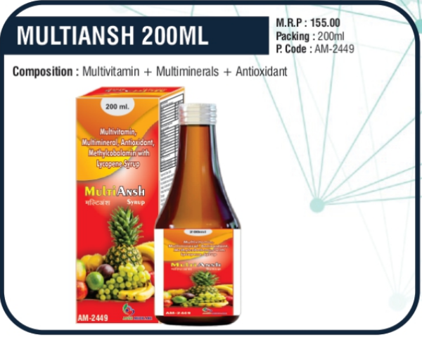 MULTIANSH 200ml (Multivitamin + Multiminerals + Antioxidant)