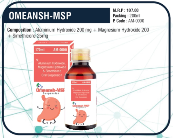 OMEANSH-MSP (Aluminium Hydroxide + Magnesium Hydroxide + Simethicone)